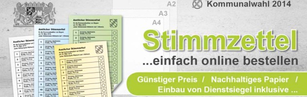 Stimmzettel Kommunalwahl drucken Musterstimmzettel